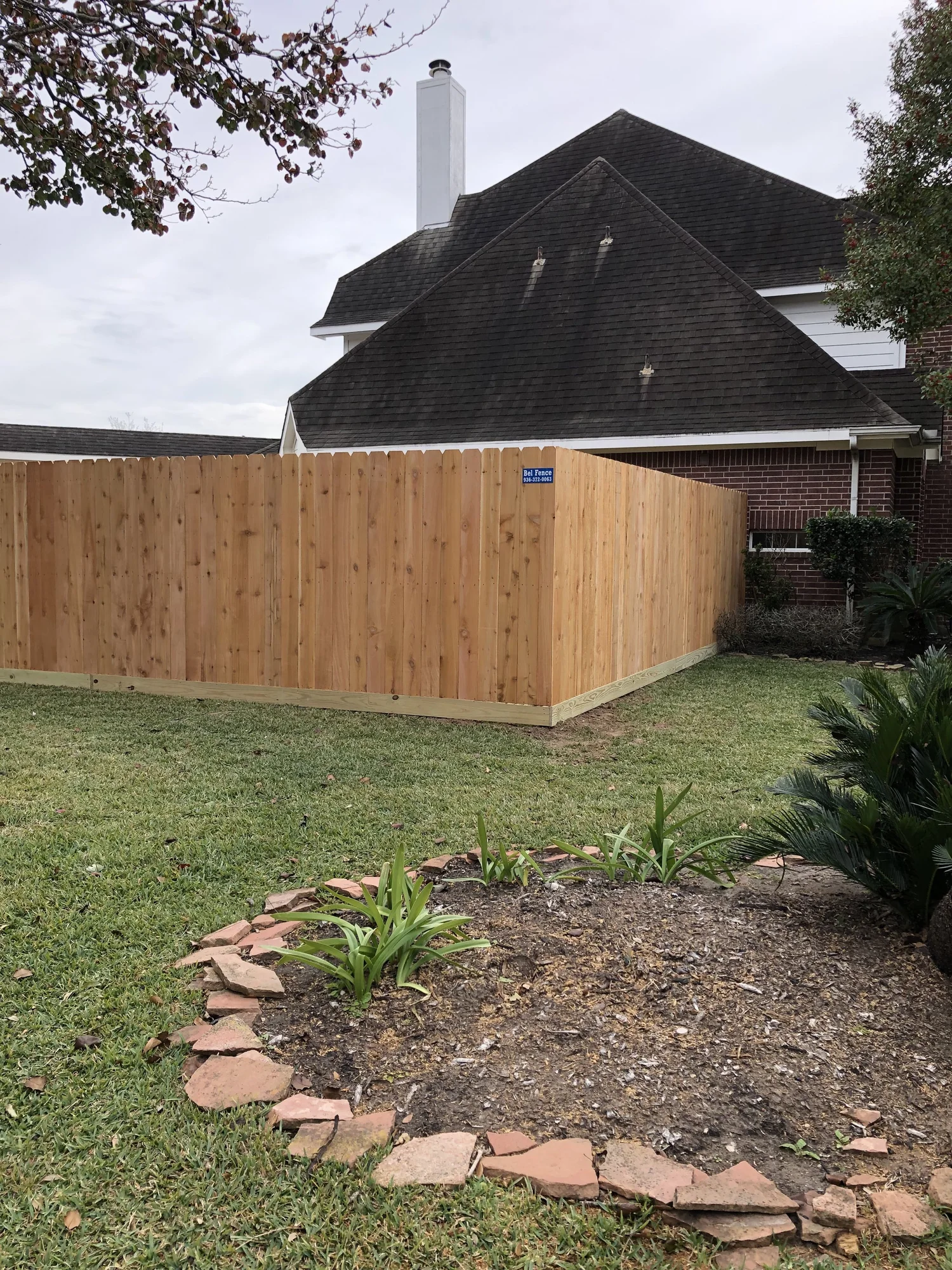 Fencing project completed by Bel Fence