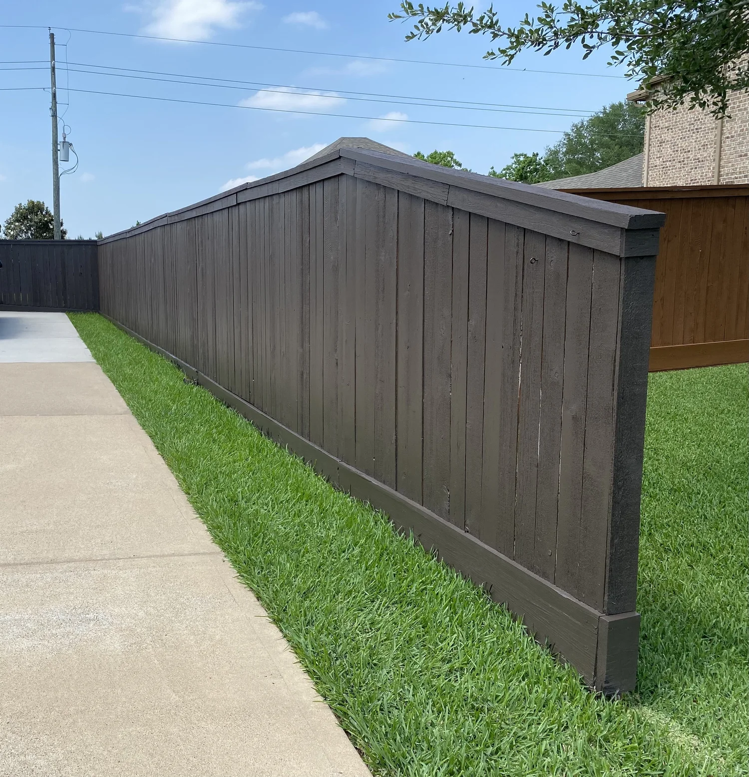 Fencing project completed by Bel Fence